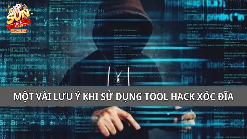 Lưu ý khi sử dụng tool hack xóc đĩa